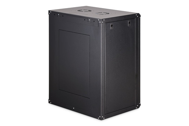 DIGITUS Dynamic Basic 16U 19" Wall Mounting Network Cabinet, 785 x 600 x 450 mm, Glass Door, Black - DN1916UECSW – image 2