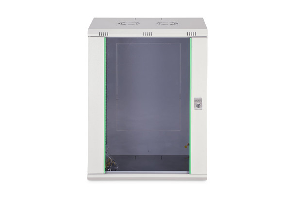 DIGITUS Dynamic Basic 16U 19" Wall Mounting Network Cabinet, 785 x 600 x 450 mm, Glass Door, Light Grey - DN-1916-U-EC – image 5