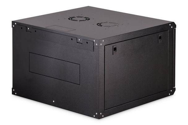 DIGITUS Dynamic Basic 7U 19" Wall Mount Network Cabinet, 385x600x600 mm, Glass Door, 60 kg, Black - DN1907U6/6ECSW – image 2