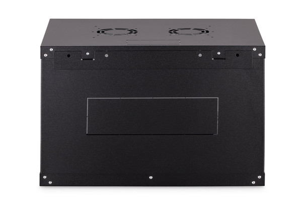 DIGITUS Dynamic Basic 7U 19" Wall Mounting Network Cabinet, 385 x 600 x 450 mm, Glass Door, 60 kg, Black - DN1907UECSW – image 4