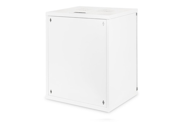 DIGITUS SOHO 12U 19" Wall Mounting Network Cabinet, Flat-Pack, 595 x 540 x 400 mm, Glass Door, Light Grey - DN-19 12-U-S-1 – image 2
