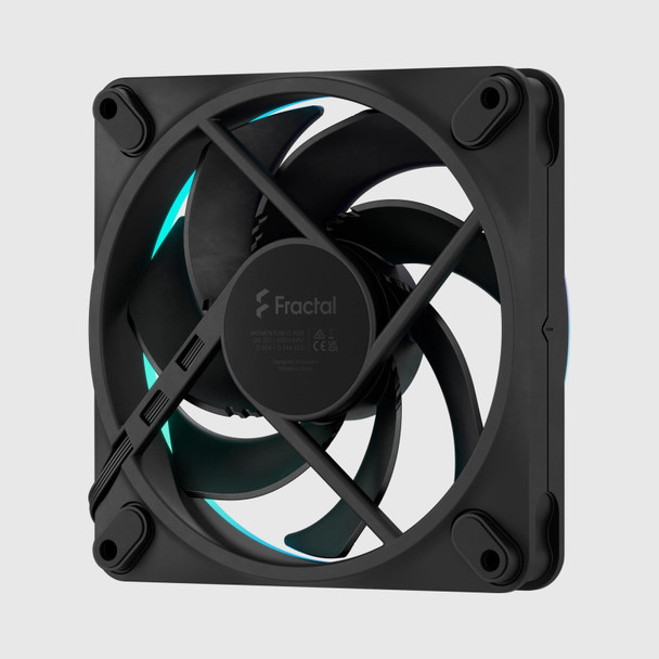 Fractal Design Momentum 12 RGB 120mm PWM Case Fans, 3-Pack, 350-2200 RPM, Fluid Dynamic Bearing, Black - FD-F-MR1-1203 – image 4