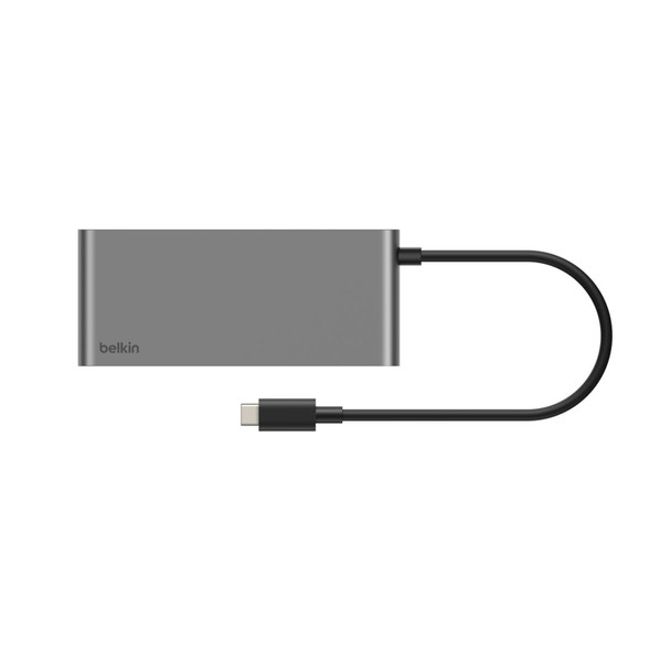 Belkin Connect 8-Port USB-C Hub with 2.5Gb Ethernet, 4K60 HDMI, 100W PD, 10Gbps, SD/microSD, Space Grey - INC024HQSGY – image 3