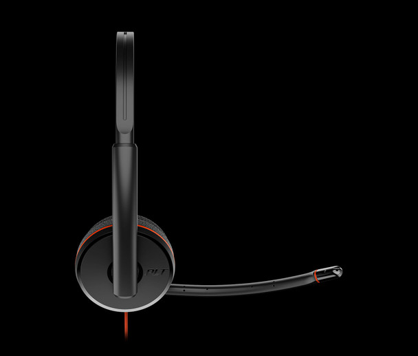 HP Poly Blackwire 3220 Stereo USB-C Wired Headset with USB-C to USB-A Adapter, Black (Bulk) - 8X2J9A6 – image 4