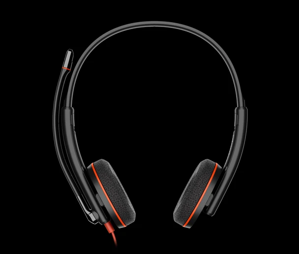 HP Poly Blackwire 3220 Stereo USB-C Wired Headset with USB-C to USB-A Adapter, Black (Bulk) - 8X2J9A6