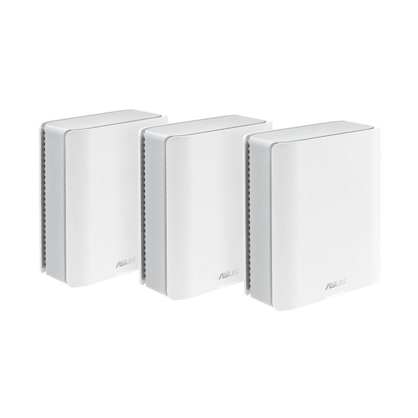 ASUS ZenWiFi BT10 Tri-Band WiFi 7 Mesh System, 3-Pack, White, Dual 10G - 90IG08Y0-MO3C20