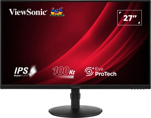 Viewsonic VA2708-HDJ 27 Inch IPS Monitor, Full HD, 100Hz, 5ms, VGA, HDMI, Display Port, Height Adjust, Pivot, Swivel, Int PSU, VESA