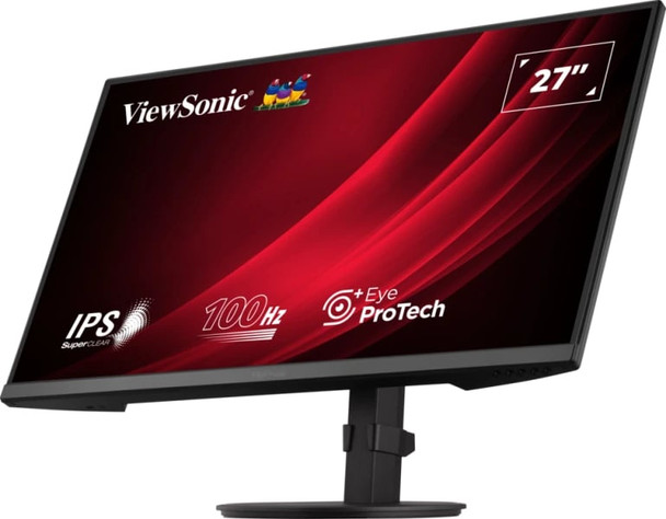 Viewsonic VA2708-HDJ 27 Inch IPS Monitor, Full HD, 100Hz, 5ms, VGA, HDMI, Display Port, Height Adjust, Pivot, Swivel, Int PSU, VESA – image 4