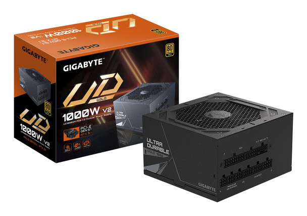 GIGABYTE UD1000GM PG5 V2 ATX Power Supply 1000W 80 PLUS Gold Fully Modular - GP-UD1000GM PG5 V2