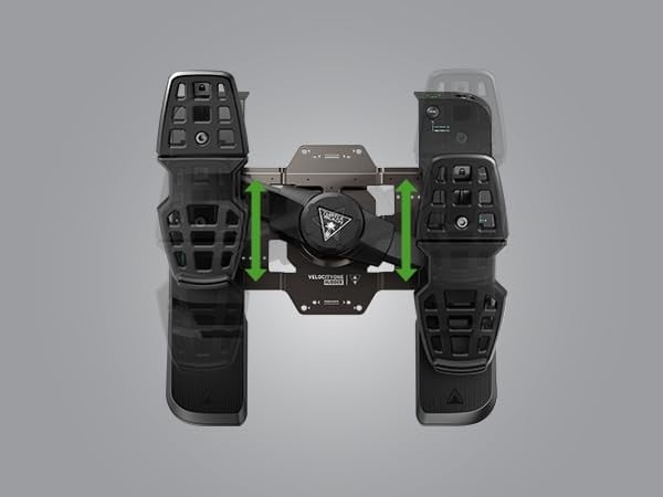 Turtle Beach VelocityOne Rudder Pedals, Hall Effect, Differential Brakes - TBS-0718-05 – image 8