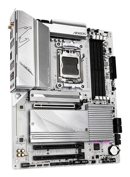GIGABYTE B650 AORUS ELITE AX ICE Motherboard AM5 DDR5 Wi-Fi 6E - B650 AORUS ELITE AX ICE – image 2
