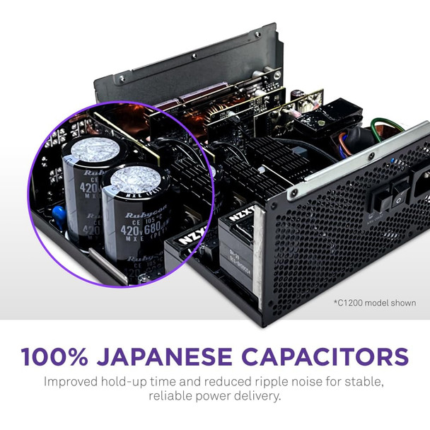 NZXT C850 Fully Modular ATX Power Supply 850W 80 PLUS Gold ATX 3.1 - PA-8G2BB-UK – image 7