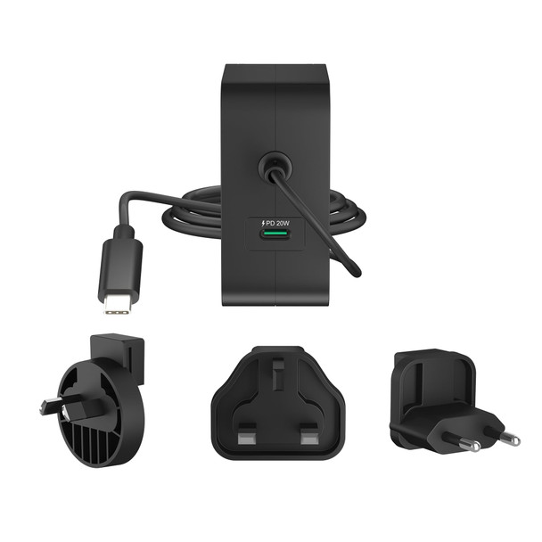 j5create 102W GaN PD USB-C 2-Port Charger with Changeable Plugs - JUP25102V-N – image 3