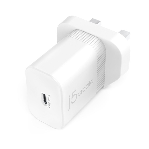j5create JUP1420 20W USB-C Wall Charger, Power Delivery 3.0 - JUP1420-FN – image 2