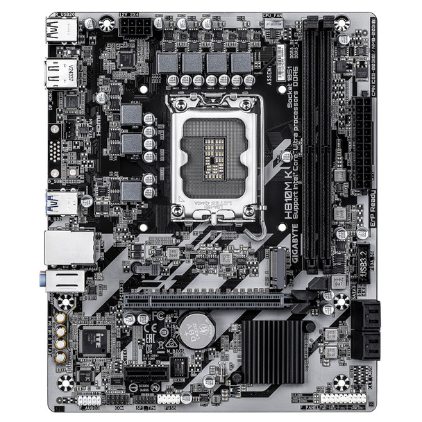 GIGABYTE H810M K Intel LGA 1851 M-ATX Motherboard, DDR5, PCIe 4.0 - H810M K – image 2
