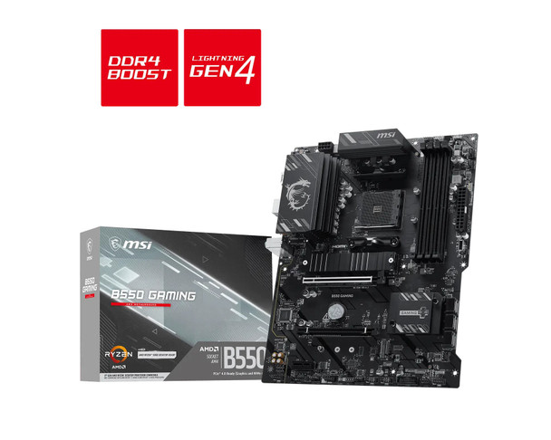 MSI B550 GAMING AMD Socket AM4 ATX Motherboard DDR4 PCIe 4.0 - B550 GAMING – image 4