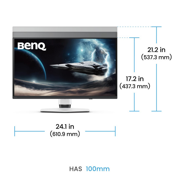 BenQ MOBIUZ EX271UZ 26.5" 4K UHD 240Hz OLED Gaming Monitor - 9H.LP2LA.TBE – image 7