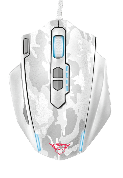Trust Gaming GXT 155W, 11 Buttons, Wired Gaming Mouse - White Camoflage