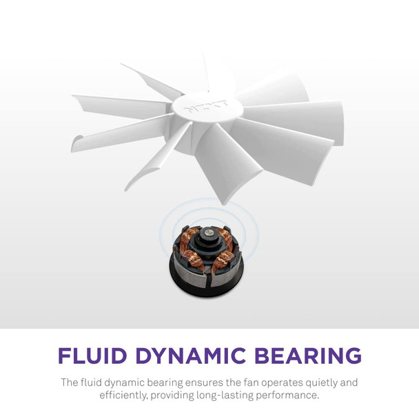 NZXT F120 RGB Duo 120mm PWM PC Case Fan, 1800 RPM, White - RF-D12SF-W1 – image 5