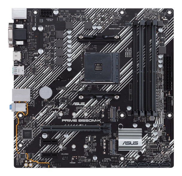 ASUS PRIME B550M-K Micro ATX Motherboard Socket AM4 DDR4 PCIe 4.0 - 90MB14V0-M0EAY0