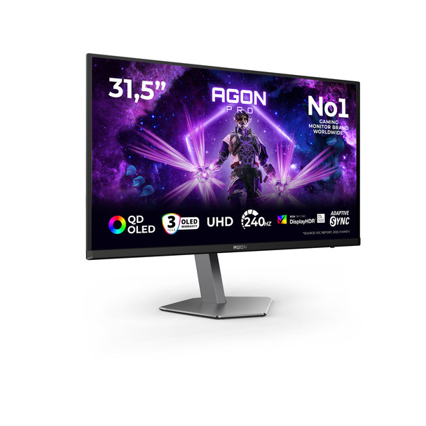 AOC AGON PRO 31.5" 4K UHD 240Hz QD-OLED Gaming Monitor - AG326UZD2