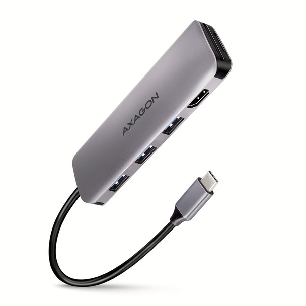 AXAGON HMC-HCR3A USB-C Multiport Hub 3x USB-A HDMI SD Reader - HMC-HCR3A