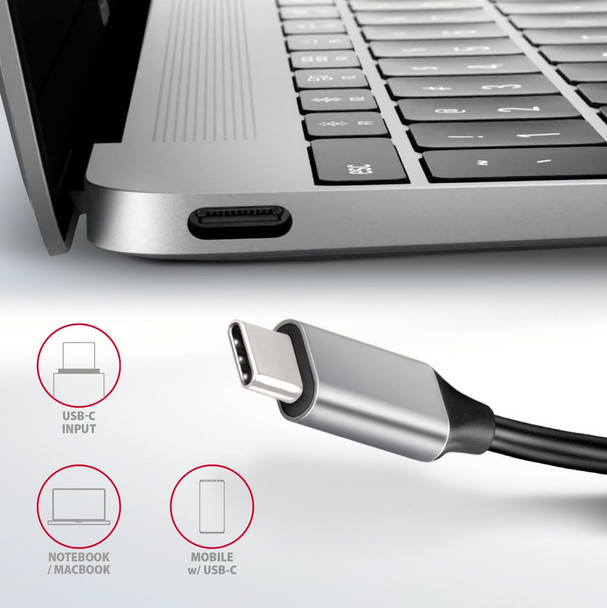 AXAGON HMC-HCR3A USB-C Multiport Hub 3x USB-A HDMI SD Reader - HMC-HCR3A – image 6