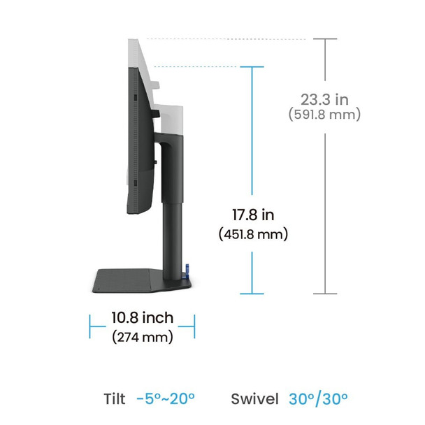 BenQ SW242Q 24.1" WQXGA 2560 x 1600 60Hz IPS Monitor - 9H.LLVLA.TBE – image 5