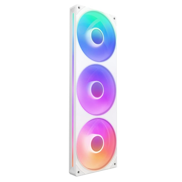 NZXT F360 RGB Core 360mm Triple Fan Unit, 2400 RPM, PWM, ARGB, White - RF-U36HF-W1