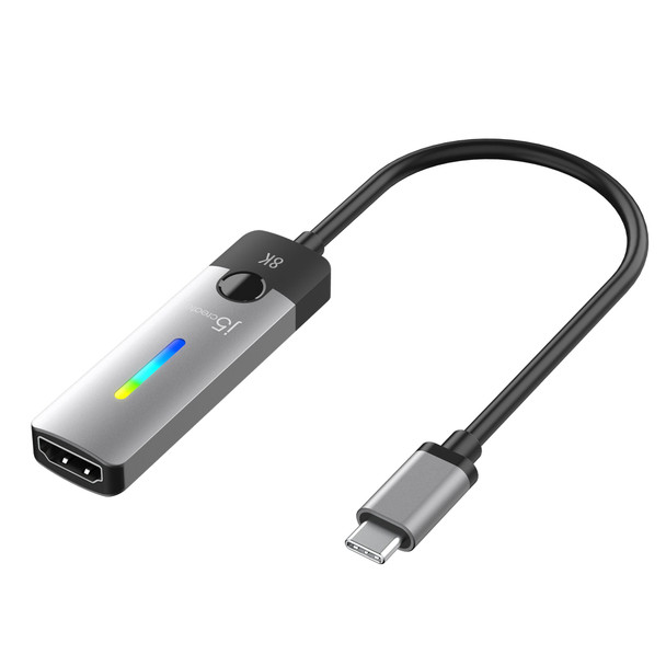 j5create USB-C to HDMI 2.1 8K Adapter, 8K 60Hz, 4K 144Hz, HDR - JCA157-N