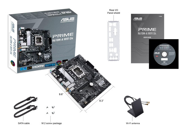 ASUS Prime H610M-A WIFI D4 Micro ATX Motherboard, LGA 1700, DDR4, Wi-Fi 5 - 90MB1C80-M0EAY0 – image 7