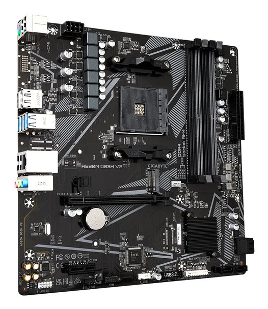 GIGABYTE A520M DS3H V2 Micro ATX Motherboard, AM4, DDR4, M.2 - A520M DS3H V2 – image 3
