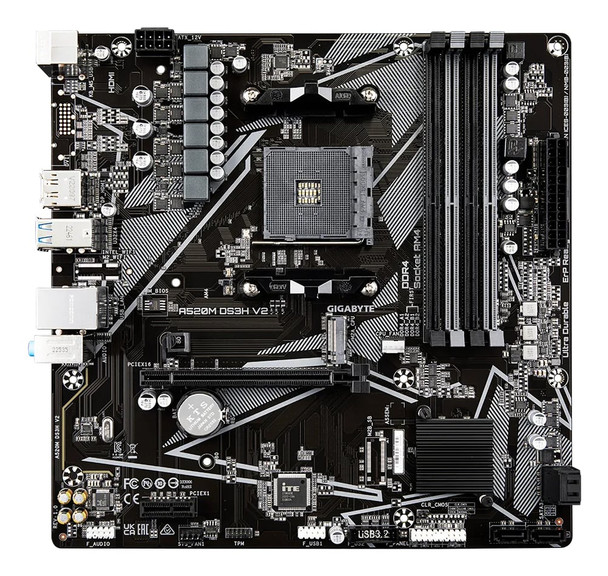 GIGABYTE A520M DS3H V2 Micro ATX Motherboard, AM4, DDR4, M.2 - A520M DS3H V2 – image 4