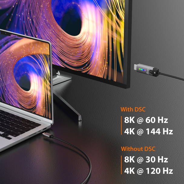 j5create USB-C to HDMI 2.1 Cable 8K 60Hz 4K 144Hz HDR 1.79m - JCC157-N – image 7