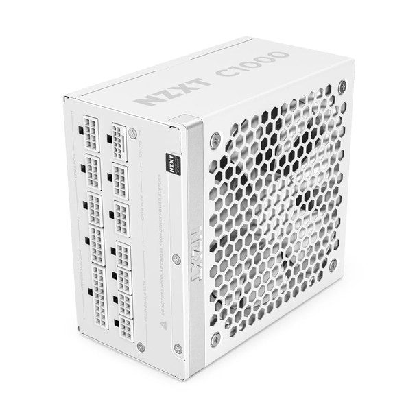 NZXT C1000 Gold Fully Modular ATX Power Supply, 1000W, ATX 3.1, White - PA-0G2BW-UK