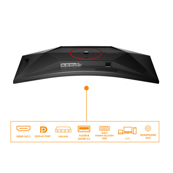 AOC G4 CU34G4ZCA 34" Curved Gaming Monitor WQHD 250Hz Fast VA - CU34G4ZCA – image 4