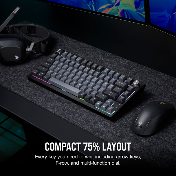 CORSAIR K65 PLUS Wireless 75% Mechanical Gaming Keyboard, MLX Red, UK Layout - CH-91D401L-UK – image 3