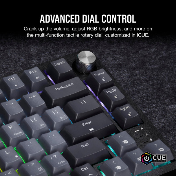CORSAIR K65 PLUS Wireless 75% Mechanical Gaming Keyboard, MLX Red, UK Layout - CH-91D401L-UK – image 6