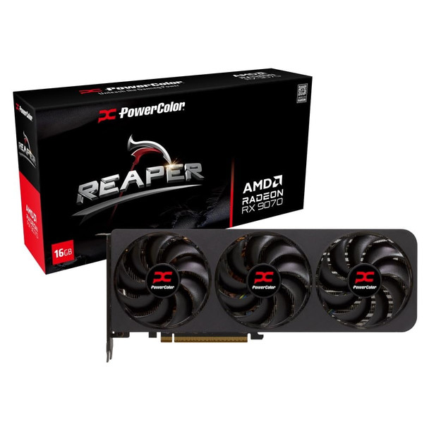 PowerColor Reaper AMD Radeon RX 9070 Graphics Card 16GB GDDR6 - RX9070 16G-A