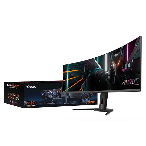 GIGABYTE CO49DQ 49" Dual QHD 144Hz OLED Curved Gaming Monitor - AORUS CO49DQ-EK – image 4