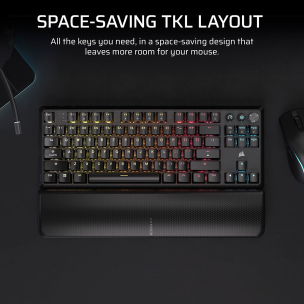Corsair K70 CORE TKL Wireless Mechanical Gaming Keyboard, MLX Red Switches, RGB - CH-914901E-UK – image 3