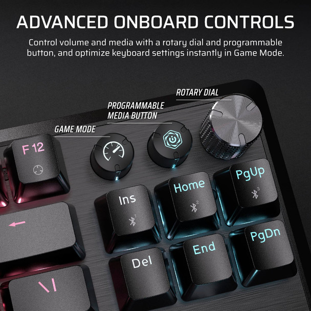 Corsair K70 CORE TKL Wireless Mechanical Gaming Keyboard, MLX Red Switches, RGB - CH-914901E-UK – image 8