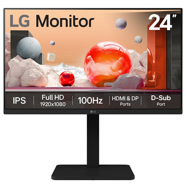 LG 24BA450-B 23.8" Full HD 100Hz IPS Monitor - 24BA450-B.AEKQ