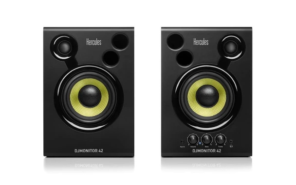 Hercules DJMonitor 42 Active DJ Monitor Speakers, 40W RMS, 4" Woofer - 4768222
