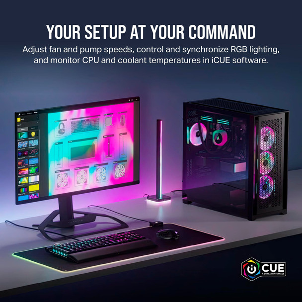 Corsair iCUE LINK QX120 RGB 120mm PWM Fan 3-Pack with System Hub, White - CO-9051006-WW – image 8