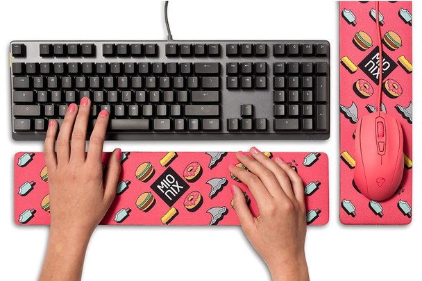 Mionix Long Pad Frosting (Pink) Keyboard Wrist Rest