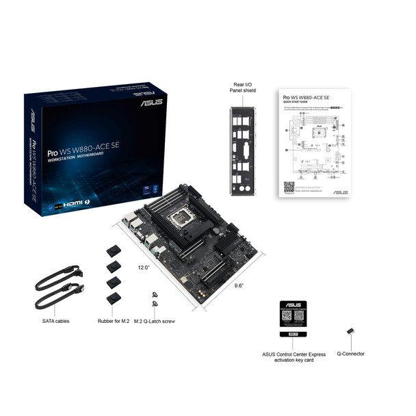 ASUS Pro WS W880-ACE SE Intel LGA 1851 DDR5 PCIe 5.0 ATX Motherboard - 90MB1KV0-M0EAY0 – image 12