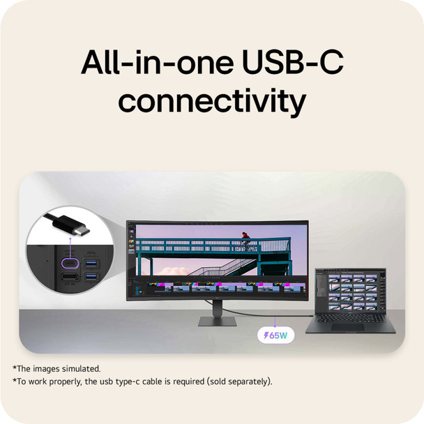 LG UltraWide 34U640B-B 34" WQHD 144Hz VA Curved Monitor - 34U640B-B.AEK – image 5
