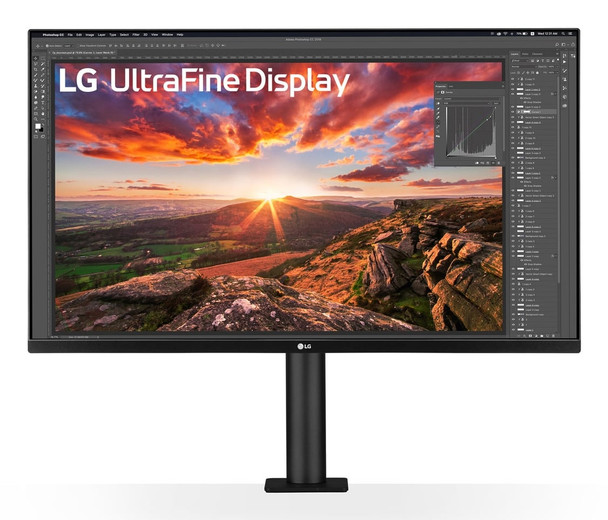 LG UltraFine Ergo 31.5" 4K Ultra HD 60Hz Monitor - 32UN880K-B.AEK – image 2