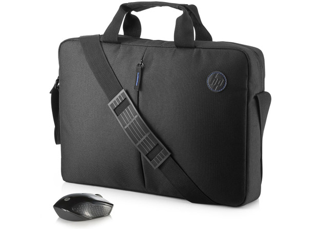 HP Value 15.6in Laptop Case + Wireless Mouse Kit - Black